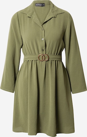 Mela London Košilové šaty – zelená: přední strana