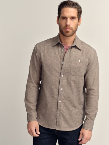 Next Regular fit Overhemd in Beige: voorkant