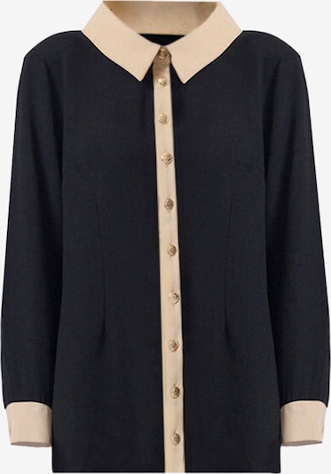 Touche Prive Bluse in beige / schwarz, Produktansicht