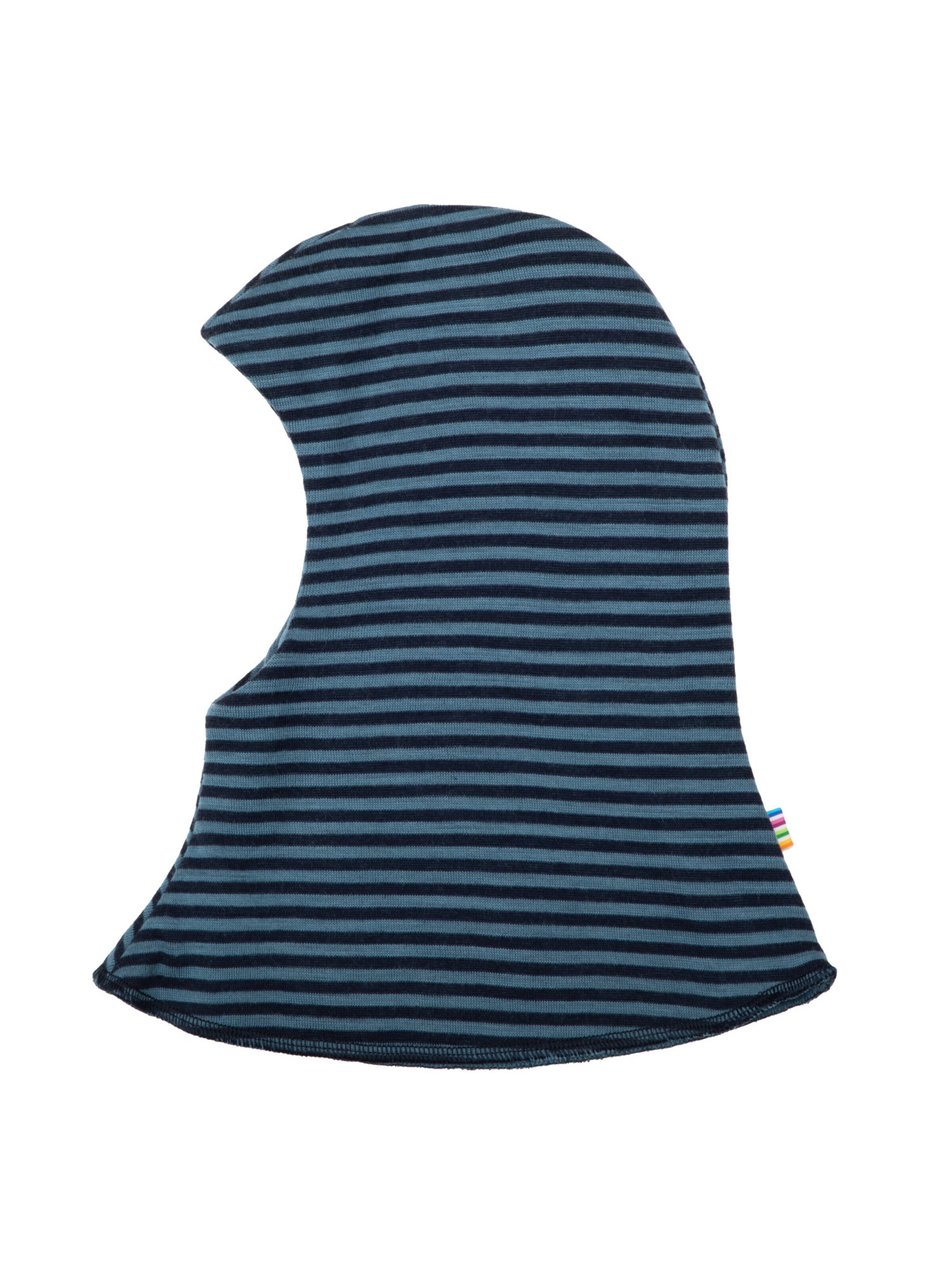 JOHA Beanie 'Schalmütze Merinowolle' in Blue: front