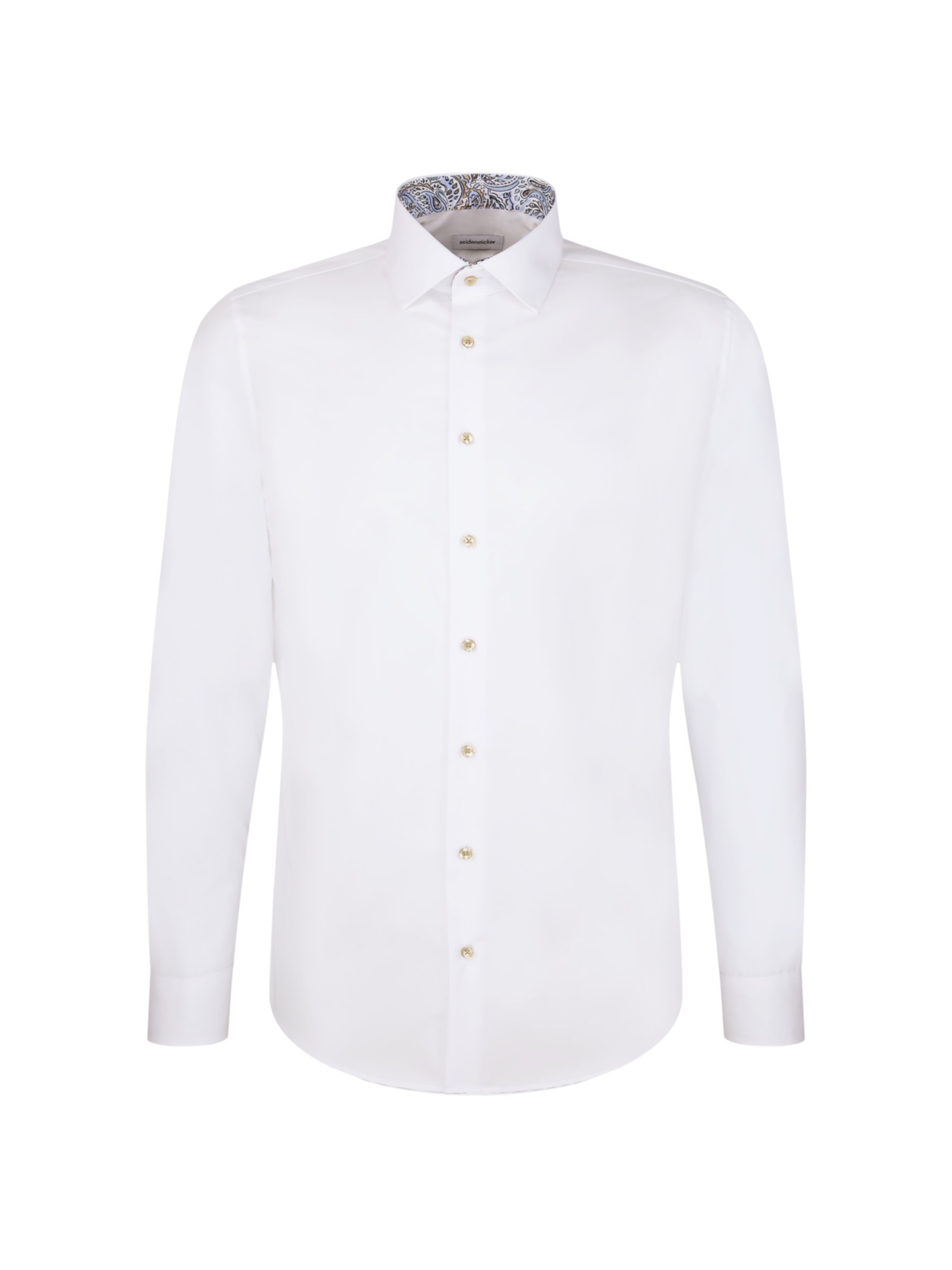SEIDENSTICKER Slim fit Zakelijk overhemd in Wit: voorkant