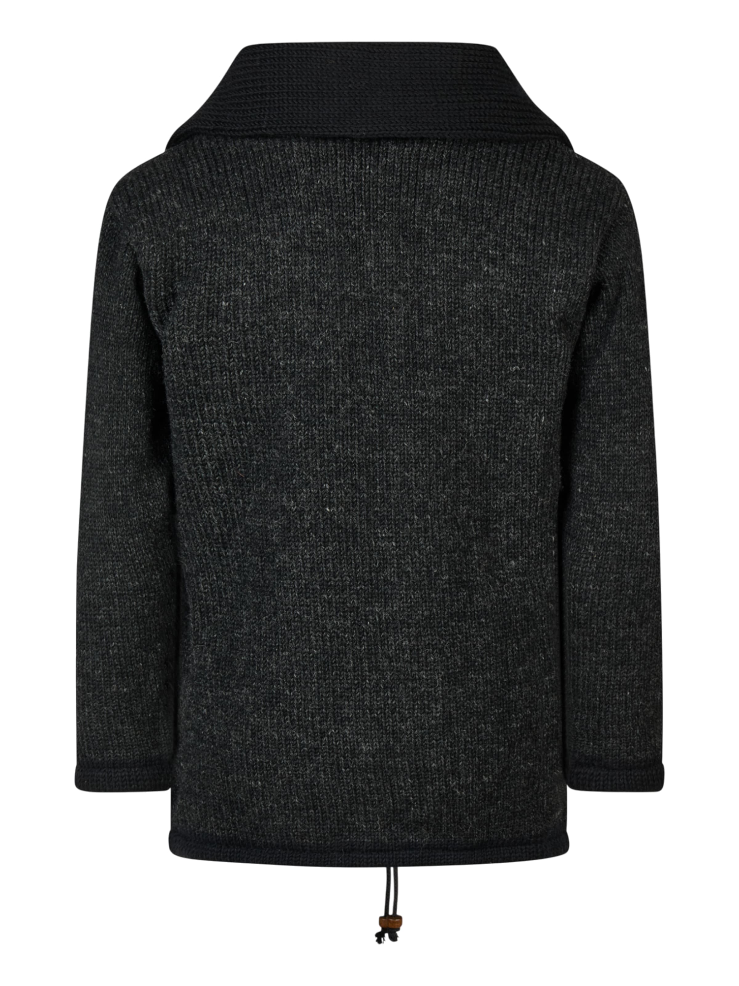 THC Natural Line Knitted Coat '901' in Grey