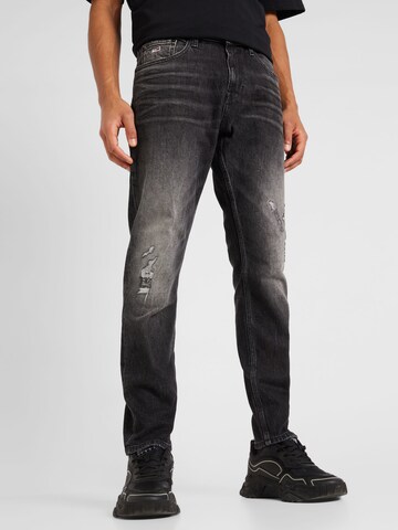 regular Jeans 'AUSTIN SLIM TAPERED' di Tommy Jeans in nero: frontale