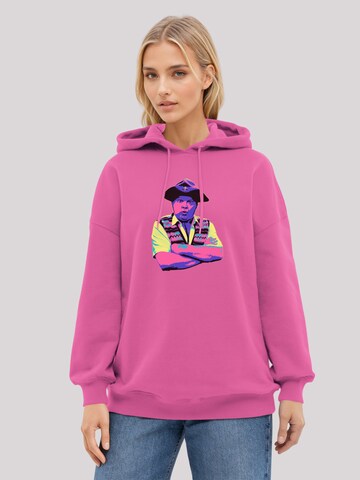 Sweat-shirt 'TV Times ' F4NT4STIC en rose : devant