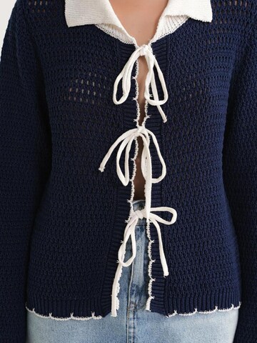 MixRay Gebreid vest in Blauw