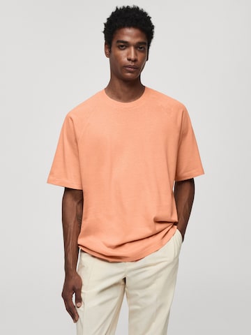 MANGO MAN Shirt 'CIRCO' in Oranje: voorkant