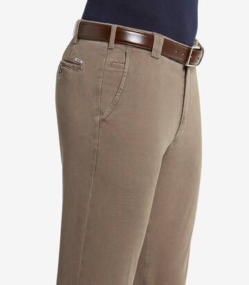 Meyer Hosen Slimfit Hose in Braun