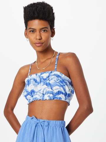 Monki Top in Blauw: voorkant