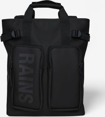 Zaino di RAINS in nero: frontale