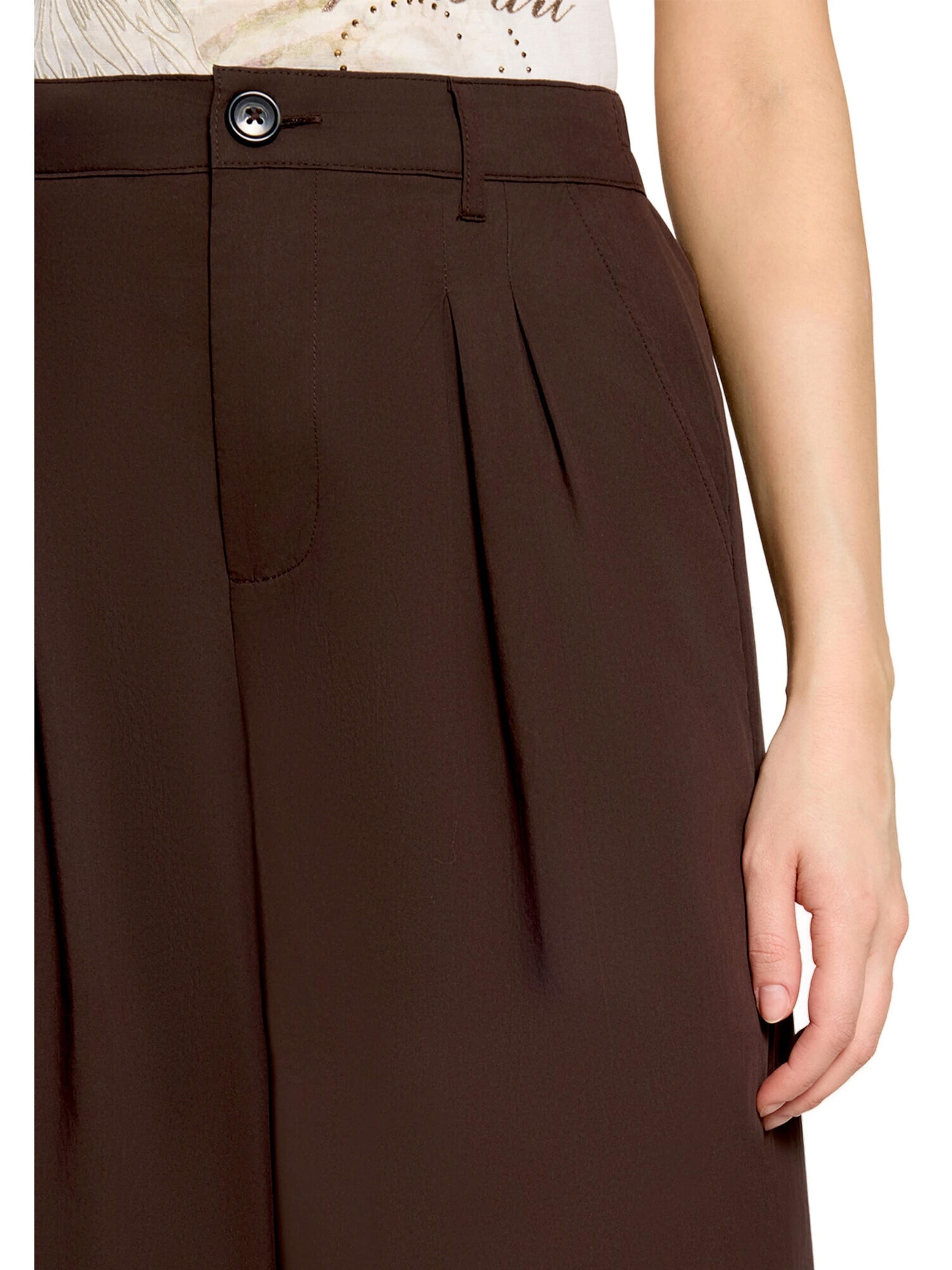 Loosefit Pantalon Cartoon en marron
