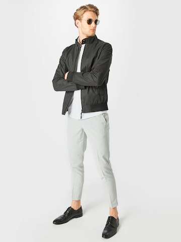 Lindbergh Slim fit Pleated Pants 'Club' in Grey