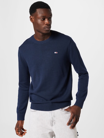 Tommy Jeans Sweter 'Essential' w kolorze niebieski: przód