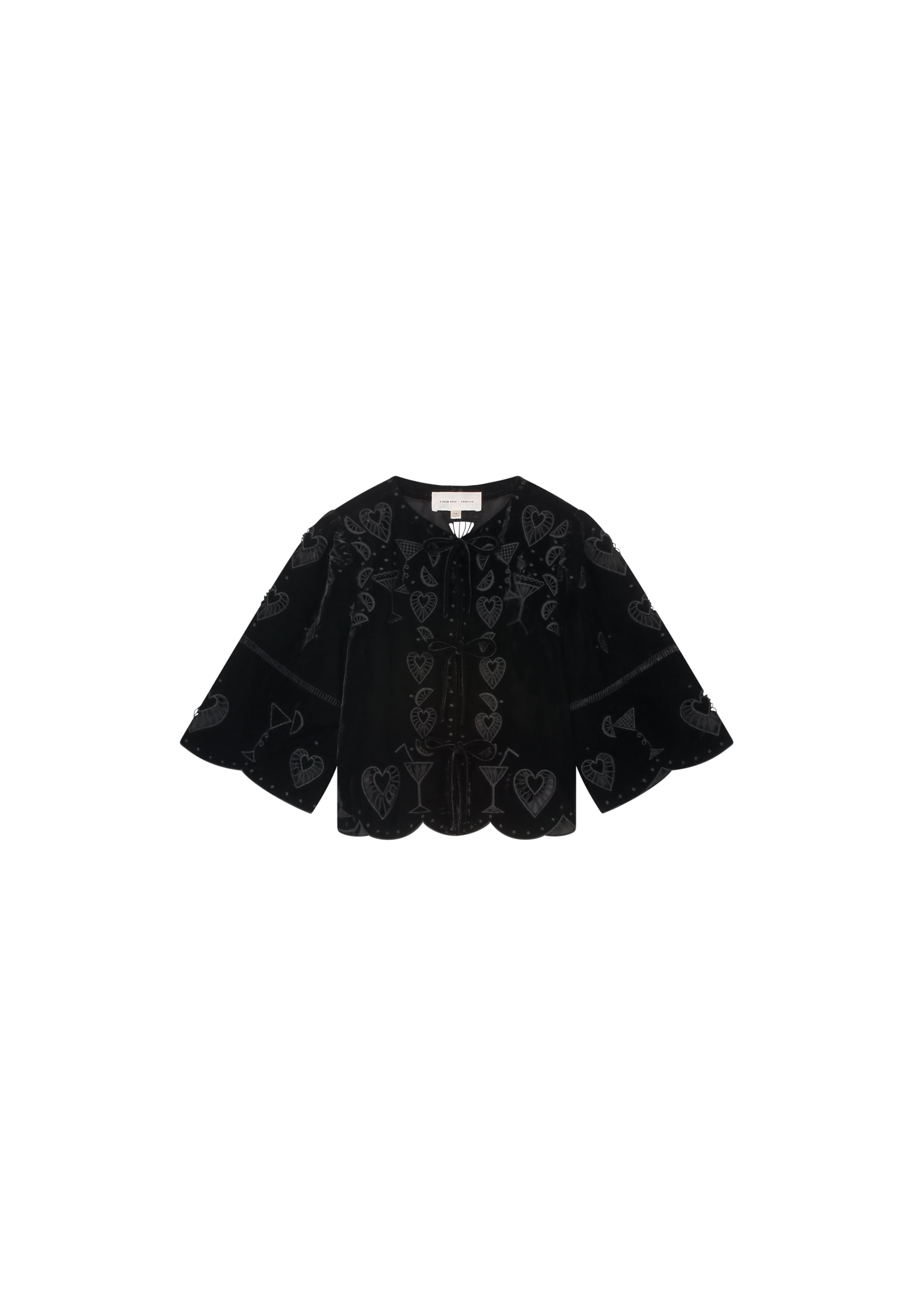 Fabienne Chapot Blouse in Zwart: voorkant