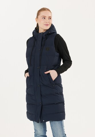 Weather Report Sportbodywarmer 'Chief' in Blauw: voorkant