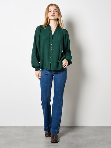 Chemisier ' ' Apricot en vert