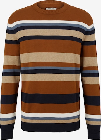 TOM TAILOR Sweater in Brown: front