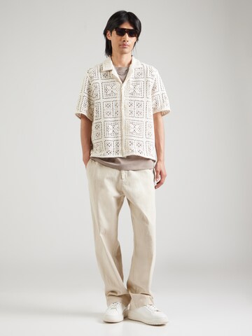 DRYKORN Comfort fit Button Up Shirt 'BIJAN_2' in White