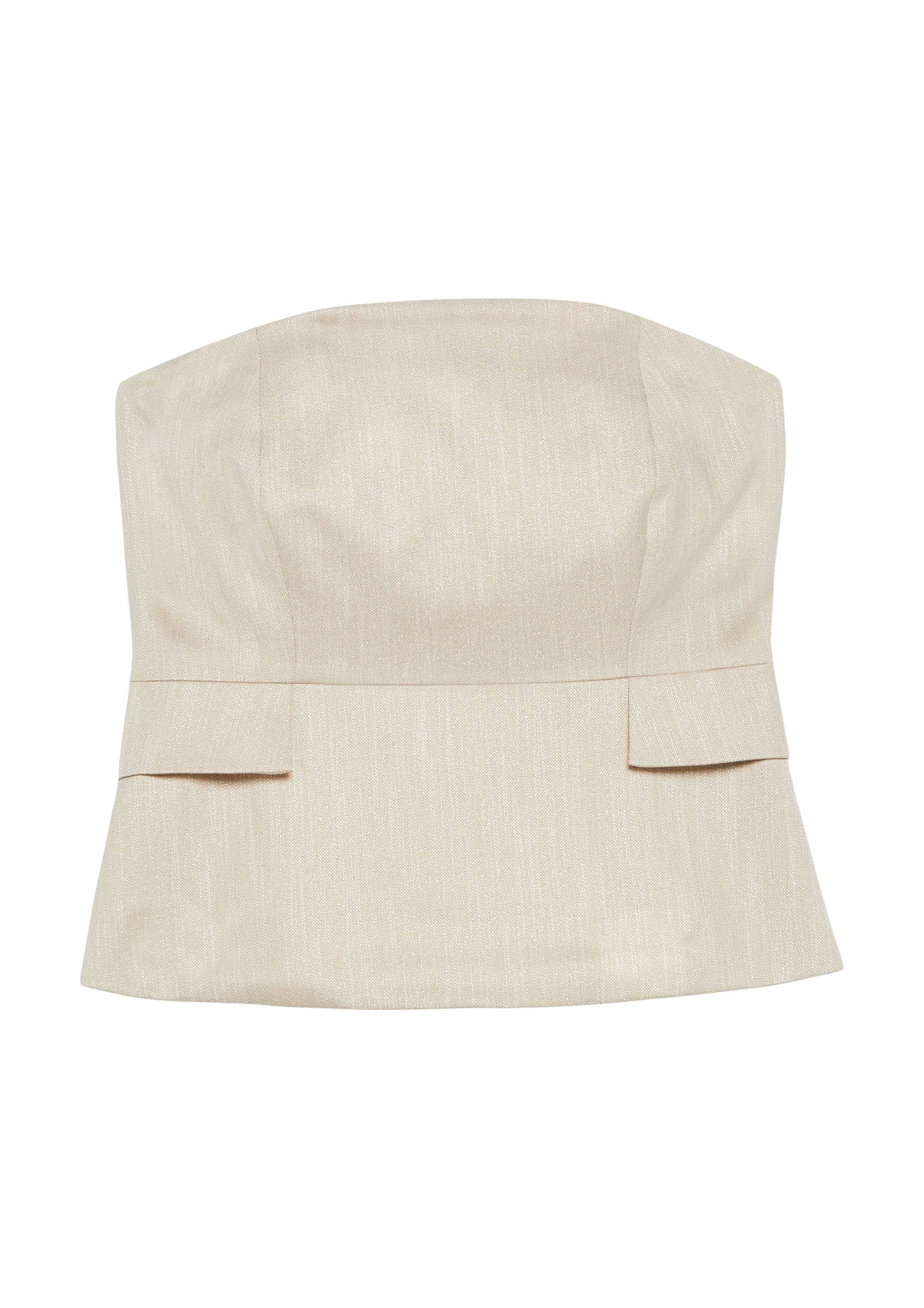 Chemisier COMMA en beige : devant