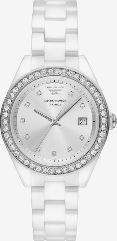 Emporio Armani Uhr in Weiß: predná strana