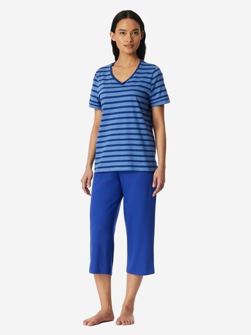 SCHIESSER - Pijama 'Casual Essentials' en azul