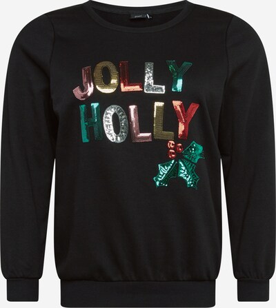 Zizzi Sweater majica 'CAVJUL' u miks boja / crna, Pregled proizvoda