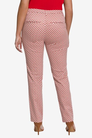 Ulla Popken Slimfit Broek 'Sophie' in Rood