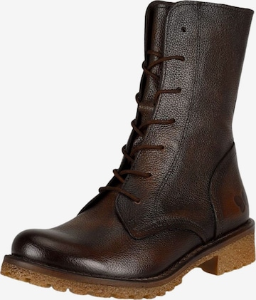 FELMINI Lace-up bootie 'CASTER' in Brown: front