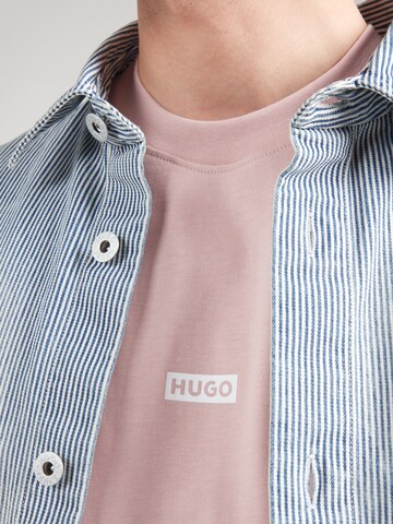 HUGO Футболка 'Nalono' в Ярко-розовый