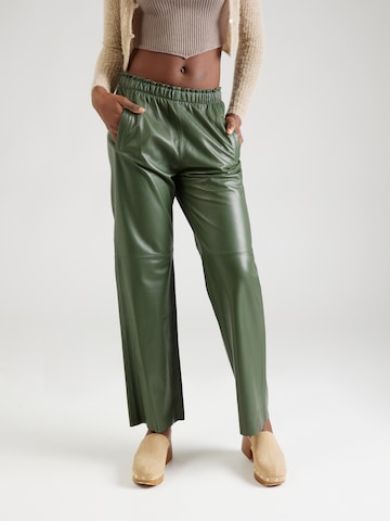 Loosefit Pantalon 'URANUS' OAKWOOD en vert : devant