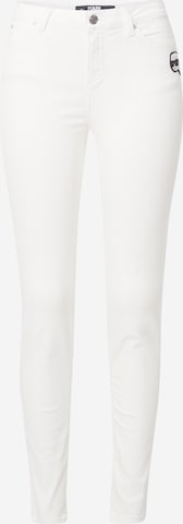 Karl Lagerfeld Slimfit Jeans 'IKONIK 2.0' i hvid: forside