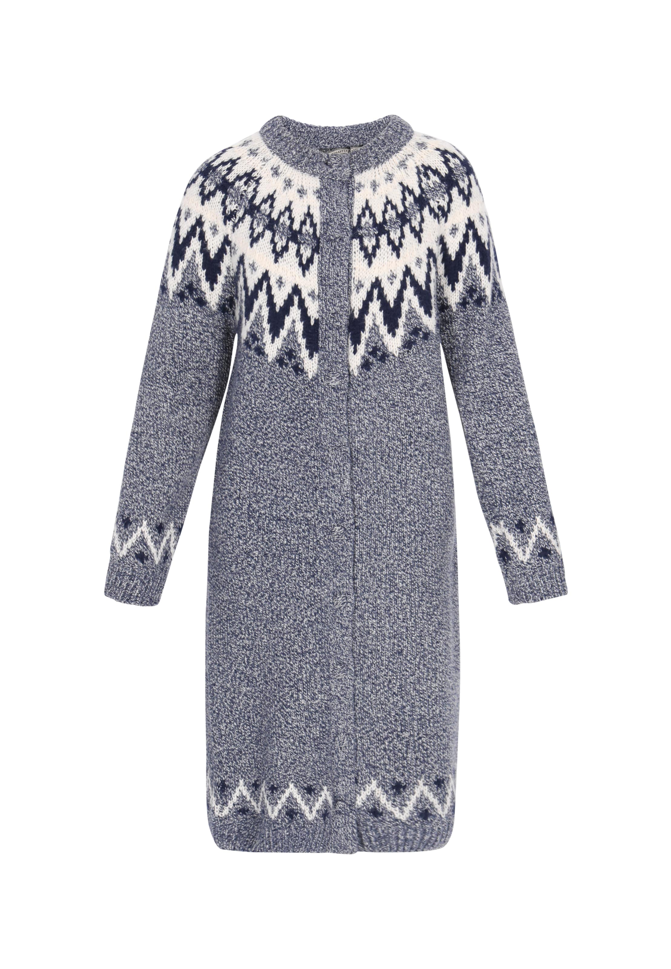 DreiMaster Vintage - Abrigo de punto en azul: frente