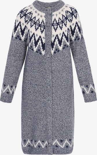 Ilgas kardiganas iš DreiMaster Vintage, spalva – tamsiai mėlyna jūros spalva / balkšva, Prekių apžvalga