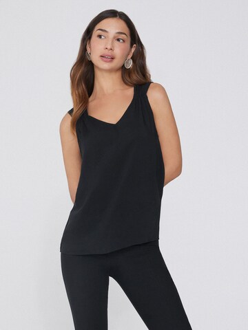 Tezenis Top in Black: front