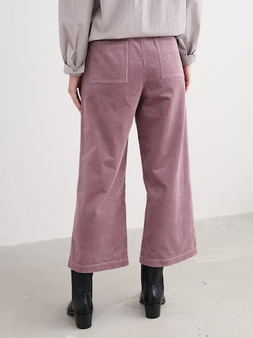 Wide leg Pantaloni 'Asphodel' di Seasalt Cornwall in lilla