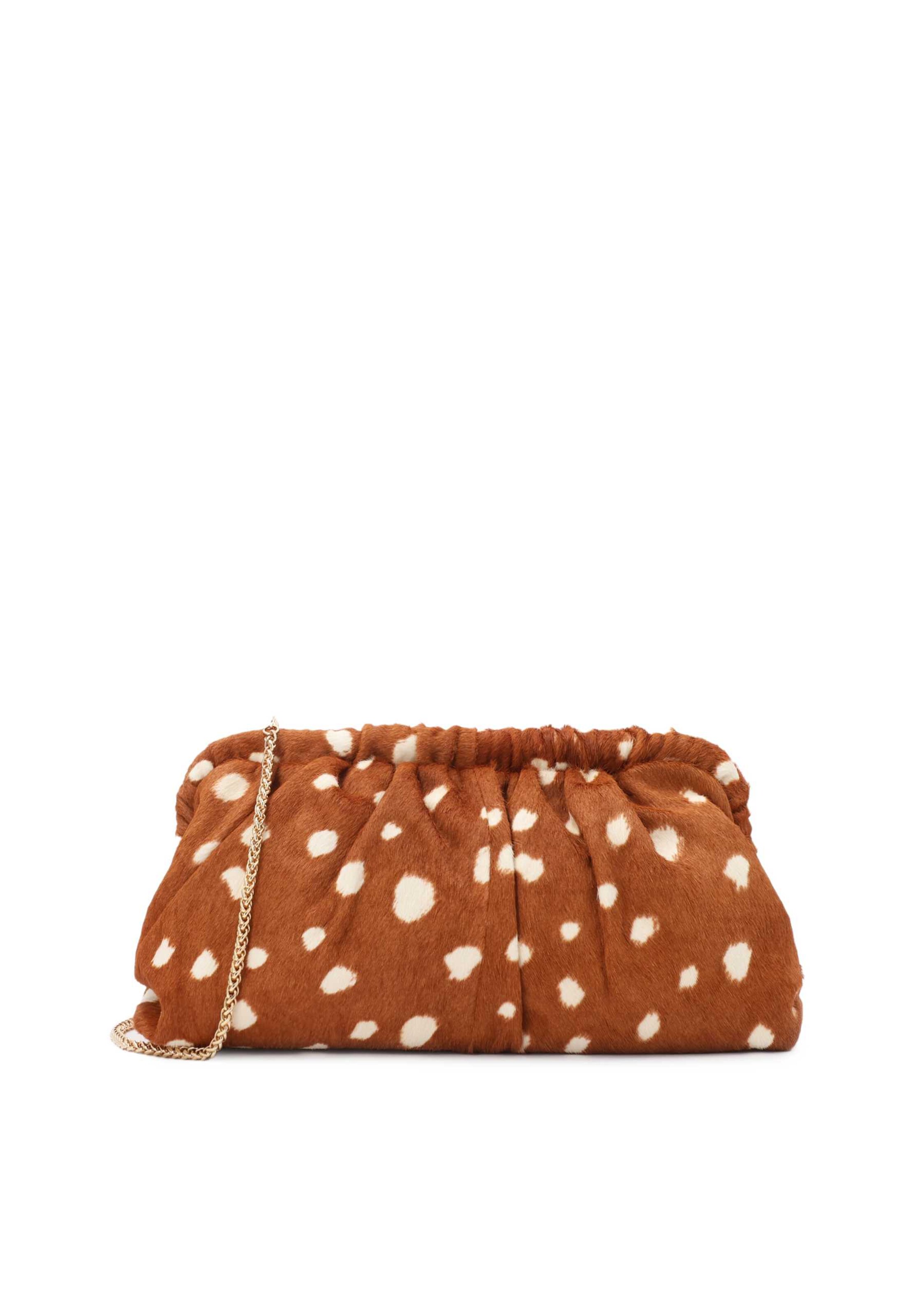 Kazar Clutch in Brown: front
