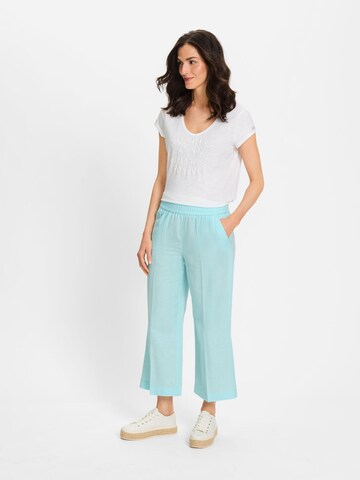 Olsen Wide leg Broek in Groen