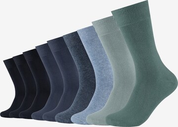 camano Socks in Blue: front