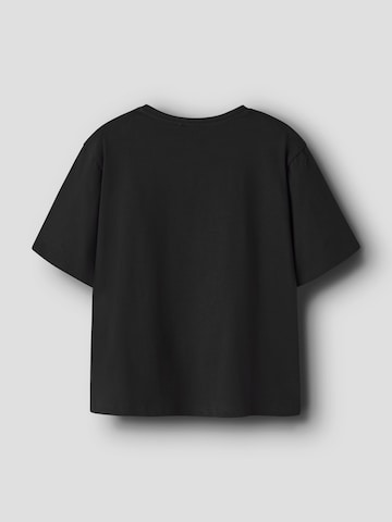 NAME IT Shirt 'NKFADARA STITCH' in Zwart