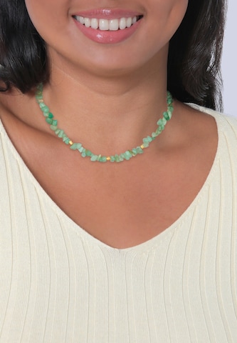 ELLI PREMIUM Necklace in Green: front