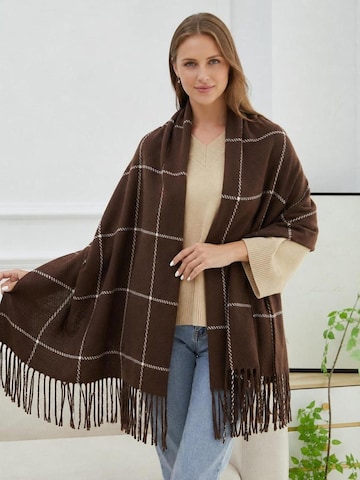 alberto cabale Scarf 'Line' in Brown