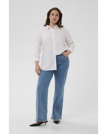 Coupe slim Jean 'KCflora' KAFFE CURVE en bleu