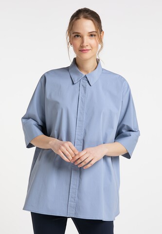 DreiMaster Klassik Bluse in Blau: predná strana