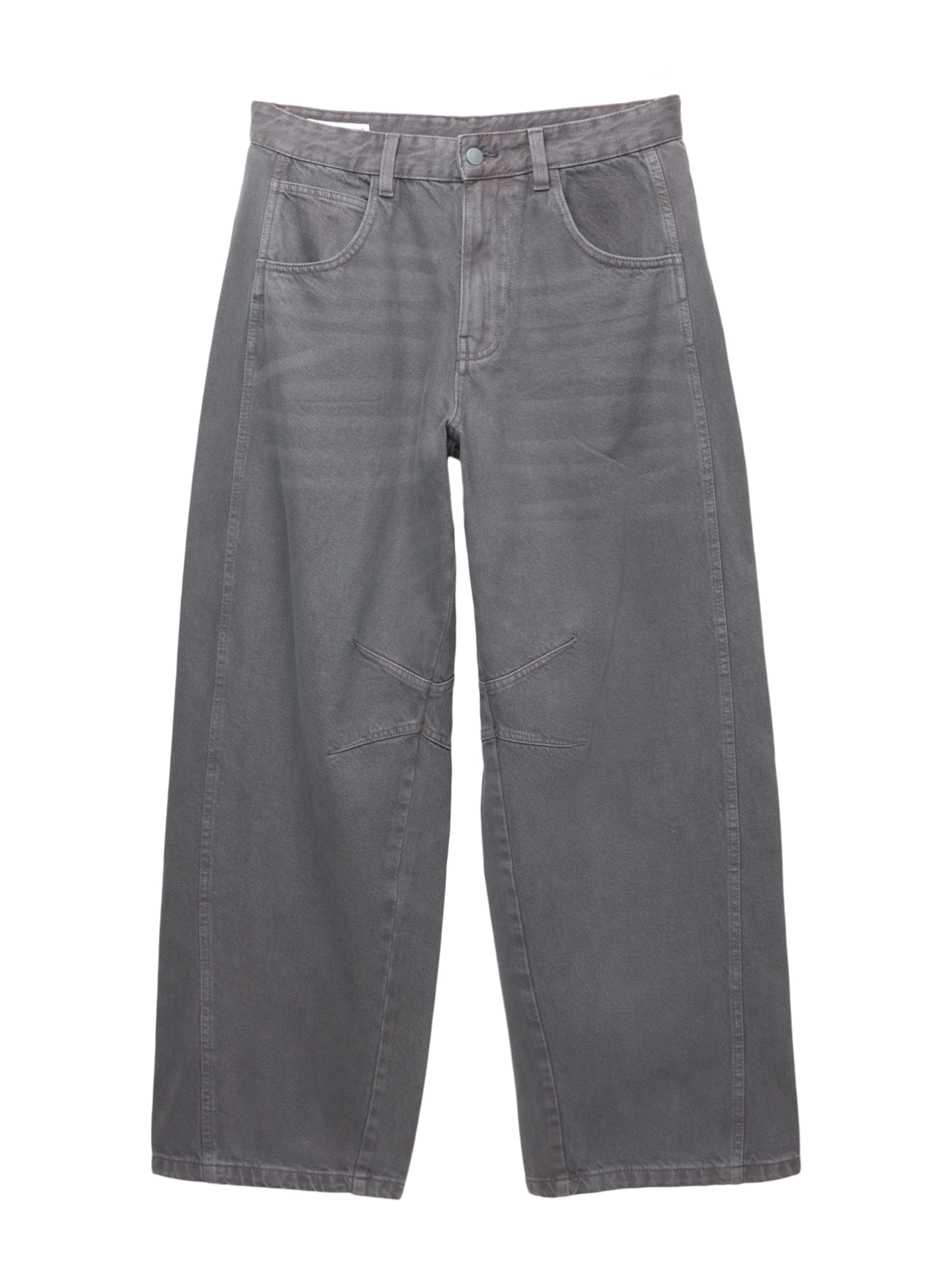 Pull&Bear Baggy Džíny – šedá: přední strana