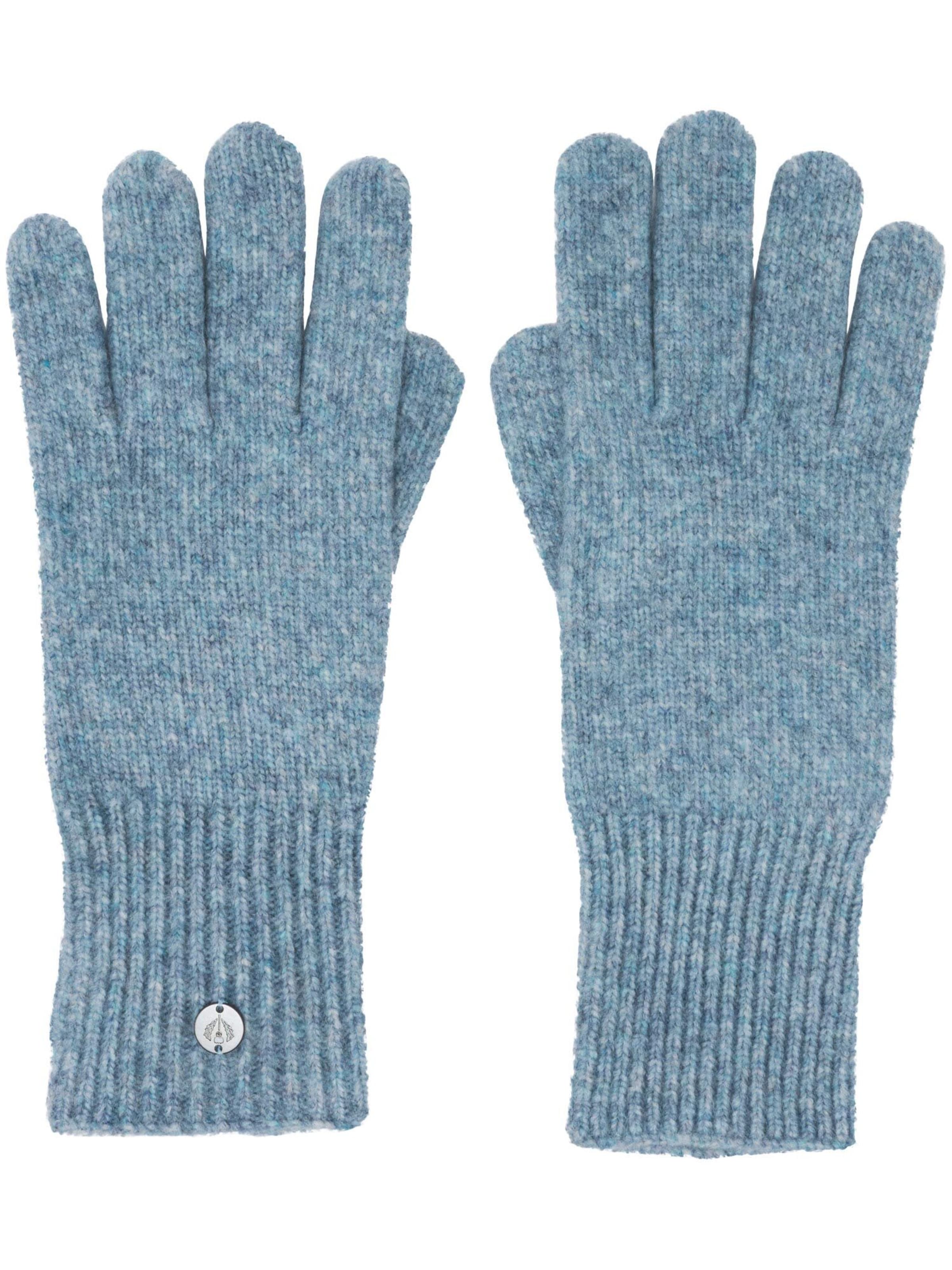 FRAAS Full Finger Gloves in Blue: front