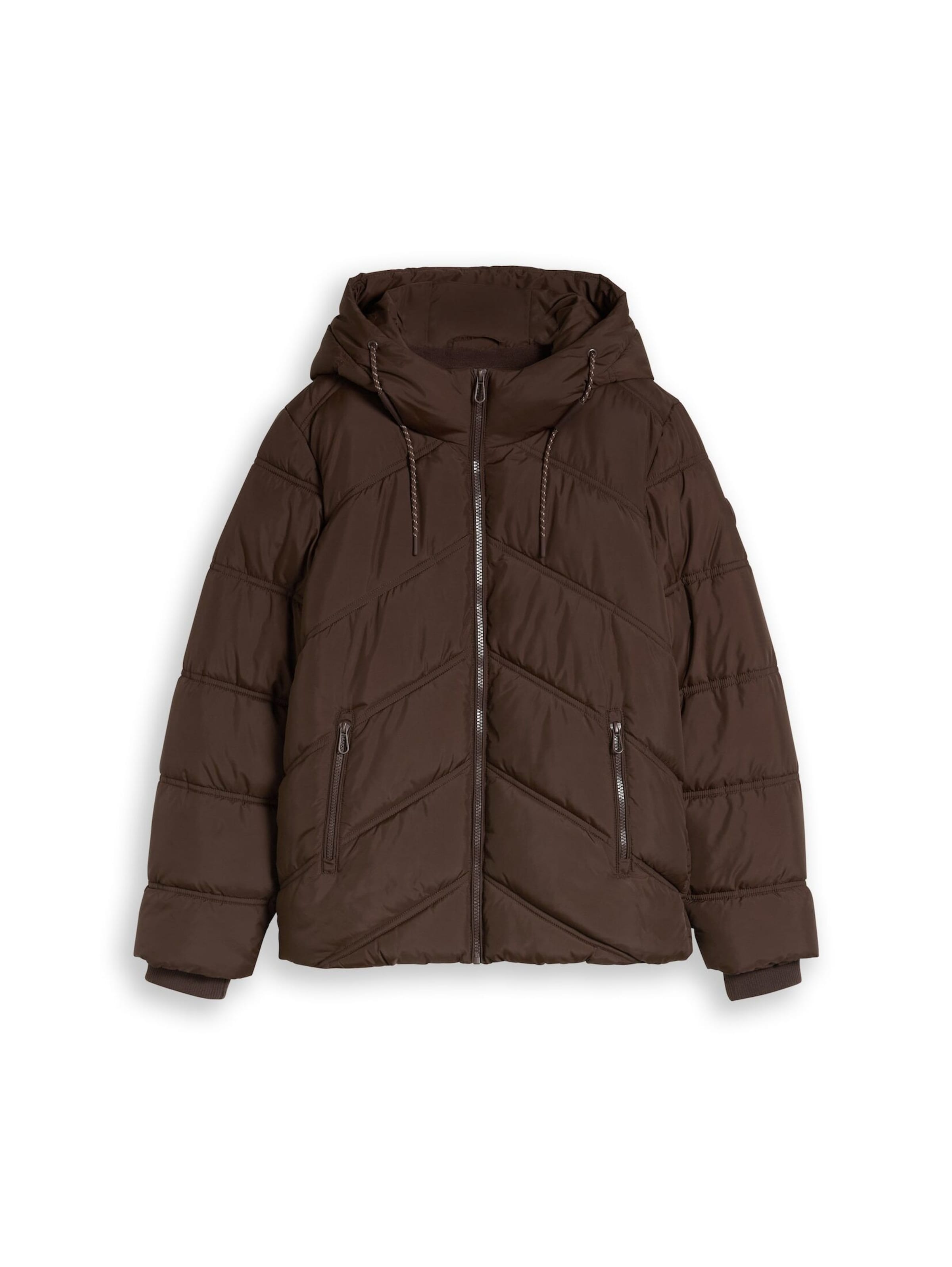 TOM TAILOR Winter Jacket in Brown: front