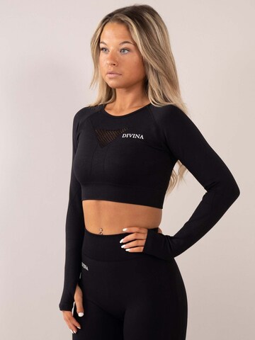Divina Sporttop 'Four' in Schwarz