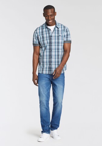 Man's World Regular Fit Hemd in Blau