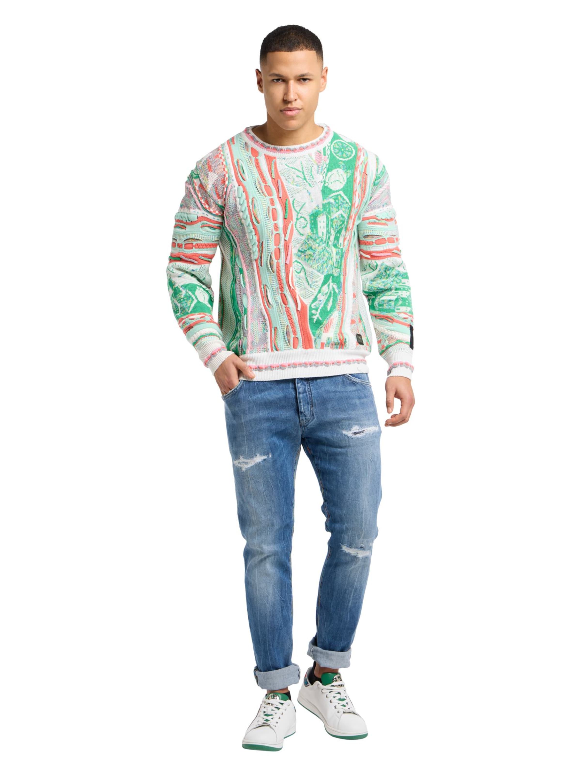 Carlo Colucci Pullover 'Eberhoefer' in Grün