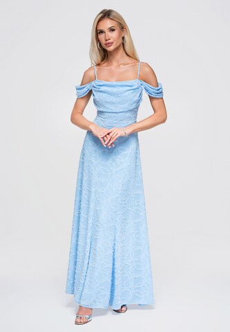 Robe de soirée 'DLR388' Ombre en bleu