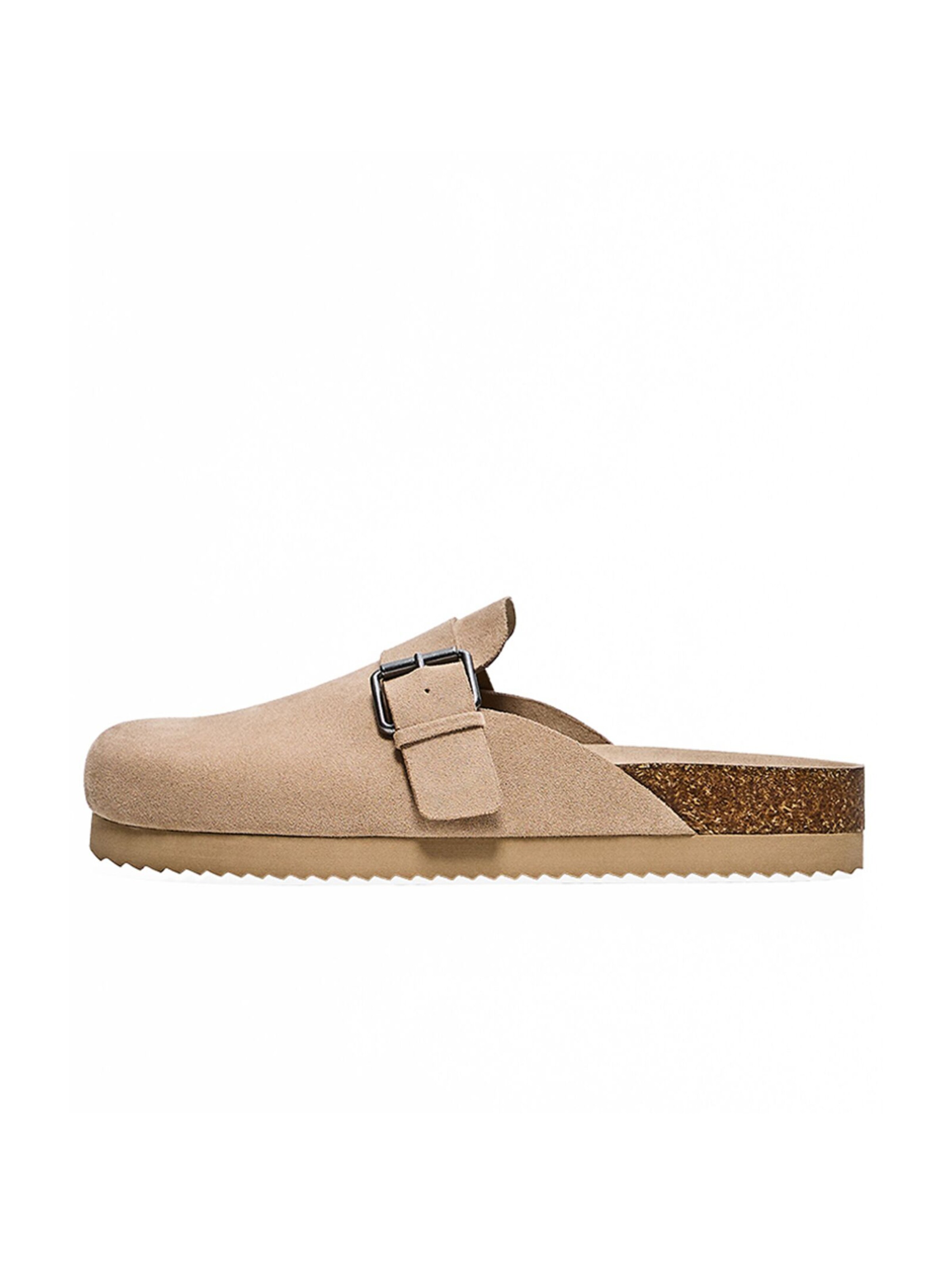 Bershka Pantolette in Beige
